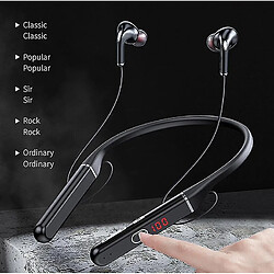 Acheter Universal 100 heures de casque bluetooth casque bluetooth sans fil stéréoscopique ceinture de cou magnétique