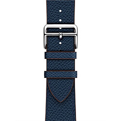 Wewoo Pour Apple Watch 3/2/1 Génération 42mm Cross Bande Universelle en Cuir Bleu Foncé