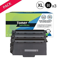 TONER SERVICES Compatible Brother TN3380 Pack 3 Toners Noir TN3380 (BTTN3380) 