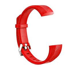 Wewoo Bracelet pour montre connectée Dragonne en Sergé de Silicone Enfants FITBIT ACE Rouge 