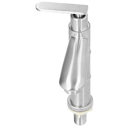 ComfortXL Robinet d'évier en acier inoxydable en forme de bambou, robinet d'eau froide économiseur d'eau pour salle de bain 