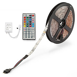 Imperméable à l'eau 5M 24W RVB Smd Light Led Strip 44KEY IR Kit de télécommande Dc12v