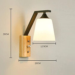 Universal Lampe de chevet en bois simple en bois simple, lampe murale en intérieur de la lampe murale murale murale pas cher