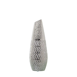 Vase Alexandra House Living Argenté Céramique 12 x 7 x 35 cm 