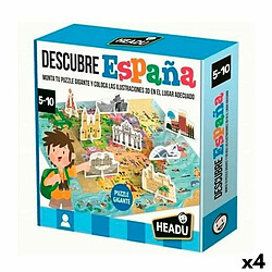 Jouet Educatif HEADU Descubre España (4 Unités) 