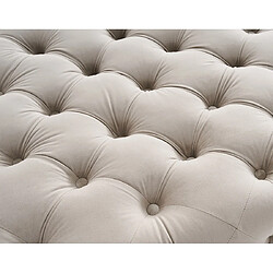 Acheter Lisa Design Camden - pouf chesterfield en velours - pieds en métal doré