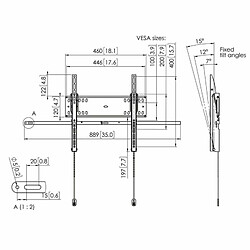 Support de TV Vogel's PFW 4510 55" 50 kg