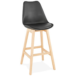 Alterego Tabouret de bar 'CAMILA' noir style scandinave