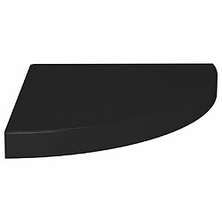 vidaXL Étagère d'angle flottante noir 35x35x3,8 cm MDF