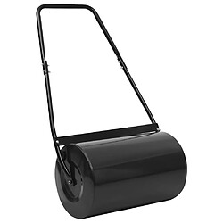 vidaXL Rouleau à gazon Noir 63 cm 50 L