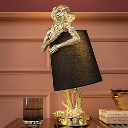 Karedesign Lampe Animal Singe dorée et noire Kare Design