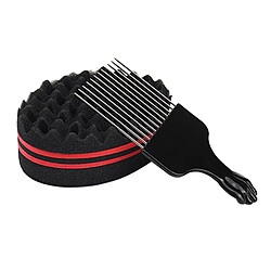 Éponge De Brosse à Cheveux De Coiffeur De Vague Pour Dreads Afro Locs Outil De Bobine De Torsion De Boucle