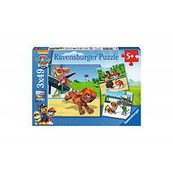 Puzzles 3 x 49 pièces Ravensburger L'équipe des 4 pattes Pat Patrouille 