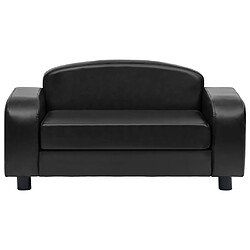 Avis Maison Chic Niche Canapé,Lit pour chien | Panier couchage pour chien Noir 80x50x40 cm Similicuir -GKD49009