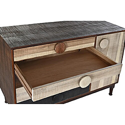 Acheter Pegane Buffet haut Meuble de rangement en bois de Sheesham multicolore - Longueur 120 x Hauteur 85 x Profondeur 45 cm