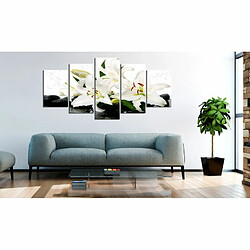 Paris Prix Tableau Imprimé Lilies & Zen Stones 100 x 200 cm