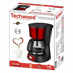 Avis Techwood Pack Cafetière INOX Programmable 1,5L Rouge + Bouilloire Rétro 1,8L Inox Rouge avec Thermomètre