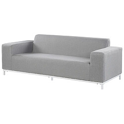 Acheter Beliani Set de salon ROVIGO Polyester Gris clair