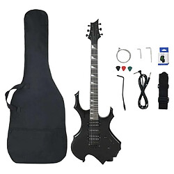 vidaXL Guitare électrique pour débutants avec sac noir 4/4 39"