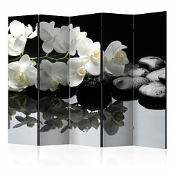 Paris Prix Paravent 5 Volets Spa, Stones & Orchid 172x225cm