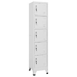 vidaXL Armoire à casiers Blanc 38x40x180 cm Acier 