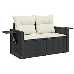 Avis vidaXL Salon de jardin 11 pcs avec coussins noir résine tressée