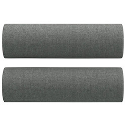 Maison Chic Canapé 2 places avec oreillers,Sofa de Salon,Canapé droit gris foncé 140 cm tissu -GKD953116 pas cher