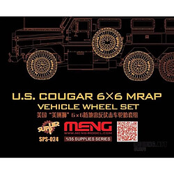 Meng U.s. Cougar 6x6 Mrap Vehicle Wheel Set - Accessoire Maquette 