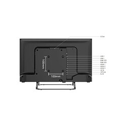 Avis Smart Tech TV LED HD 24"(60 cm) Smart TV Google 24HG01VC Chargeur de véhicule 12v fourni, HDMI, USB, Résolution: 1366*768