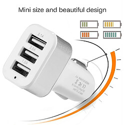 Adaptateur Universal 3 USB Car Charger 3 Port 2A 2.1A 1A pour le téléphone mobile pas cher