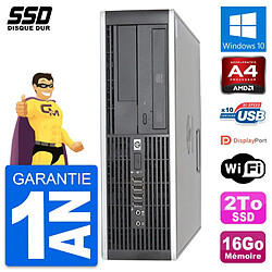 PC HP 6305 Pro SFF AMD A4-5300B RAM 16Go SSD 2To Windows 10 Wifi · Occasion 