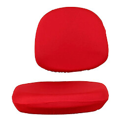 Housse de chaise d'ordinateur de bureau souple et pivotante avec housse de protection rouge pas cher