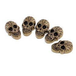 5 crosse de cran de tête cravates boutons de punk pour sacs chaussures cuir bronze