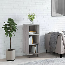 vidaXL Buffet sonoma gris 34,5x32,5x90 cm bois d'ingénierie