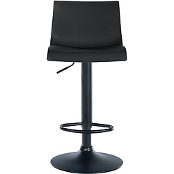 Avis Decoshop26 Lot de 2 tabourets de bar design simple avec repose-pieds en plastique noir pieds en métal noir 10_0004047