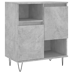 Maison Chic Buffet,Meuble de Rangement,commode pour salon,Cuisine Gris béton 60x35x70 cm Bois d'ingénierie -MN11256