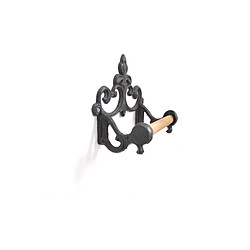 Universal Porte-papier toilette vin style américain suspendu vintage fer forgé étagère en papier crochet rack accessoires toilette salle de bains | Porte-papier (noir)