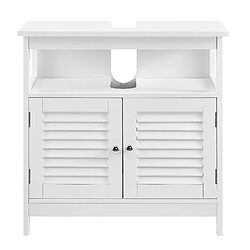 Avis Armoire de salle de bain MDF laqué 60 x 60 x 30 cm Blanc [en.casa]