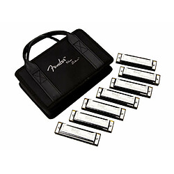 Fender Blues Deluxe Harmonicas 7 Pack + housse de transport Fender