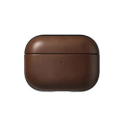 Nomad Coque pour Airpods Pro 2 Modern Leather Robuste avec Point d'Attache Marron