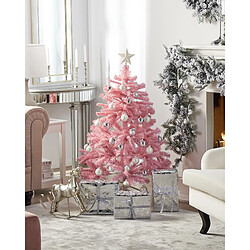 Beliani Sapin de Noël 120 cm Rose FARNHAM