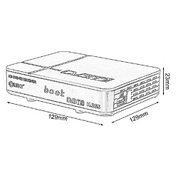 Universal Récepteur satellite HDMI 1080p DVB-T/T2 numérique terrestre HD Récepteur tuner VGA AV pas cher