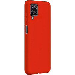 BigBen Connected Coque pour Galaxy A12 Rigide en Silicone Soft Touch Rouge