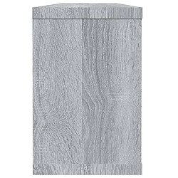 Acheter vidaXL Étagères murales cube 4 pcs Sonoma gris 60x15x23 cm Bois