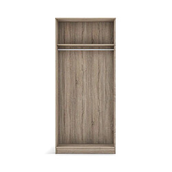 Avis Mes Armoire 2 portes 80x54x180 cm décor chêne - RANGO