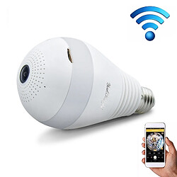 Wewoo Caméra IP WiFi YK0069 E27 3 W 1080 P LED Ampoule Forme Wi-Fi IP Sans Fil HD Sécurité À La Maison Panoramique 360 Degrés Lumière Détecteur 