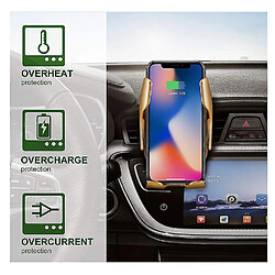 Universal Chargeur de voiture rapide sans fil 10w pour le téléphone mobile smartphone iOS Android Charge rapide de charge avec capteur intelligent