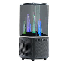 Yonis Enceinte Bluetooth 5.0 Lumineuse TWS FM TF Enceinte Bluetooth Lumineuse 5.0 Son Surround Modes Lumière TWS 10W Noir YONIS