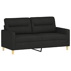 Avis vidaXL Ensemble de canapés 3 pcs avec coussins noir tissu