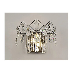 Luminaire Center Applique murale Kenzie avec interrupteur 2 Ampoules chrome poli/cristal Coloris : chrome poli Largeur en Cm : 27 Hauteur en Cm : 22 Profondeur en Cm : 20 Poids en Kilos : 1,6 Nombre d'ampoules : 2 Type d'ampoule : G9 Puissa